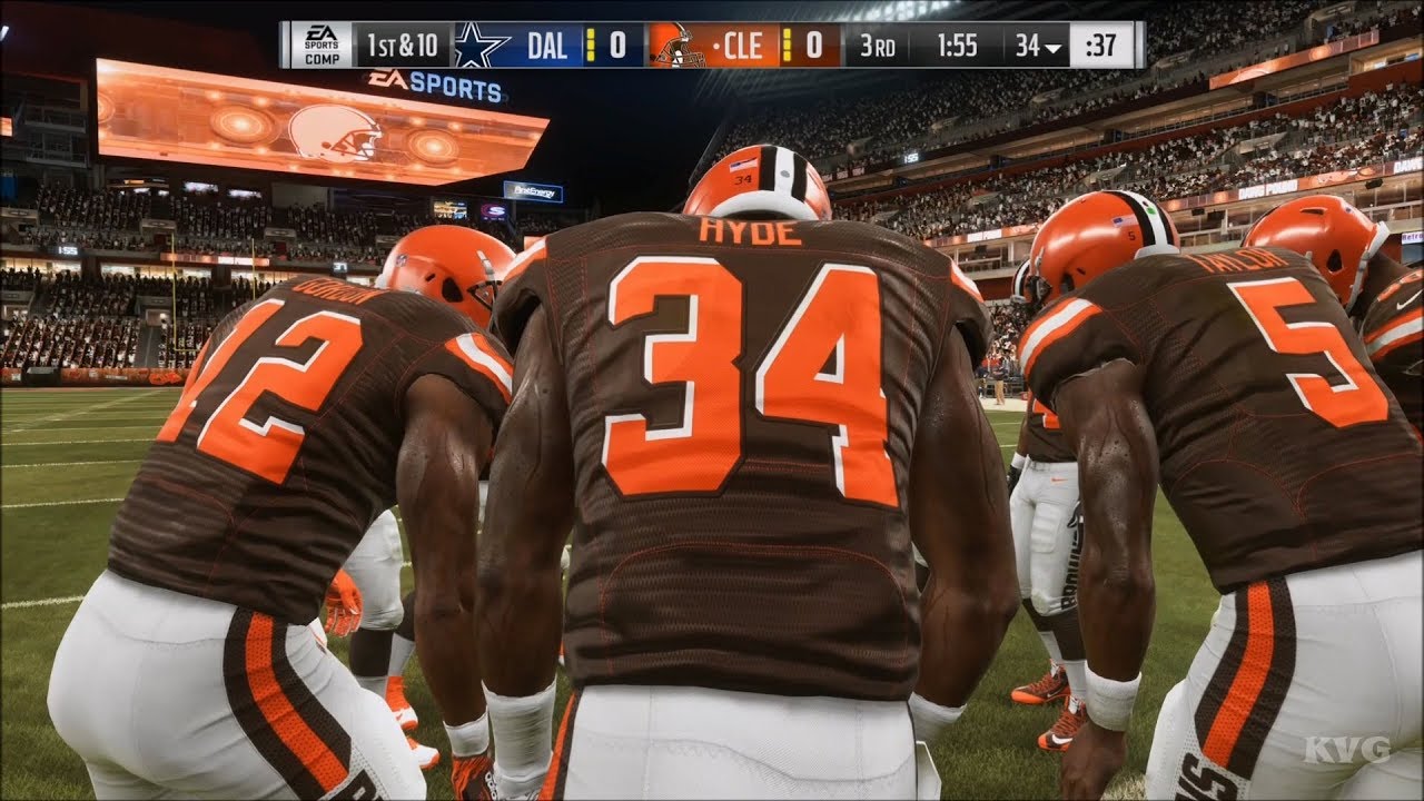 Madden NFL 19 - Cleveland Browns vs Dallas Cowboys - Gameplay (HD) [1080p60FPS]