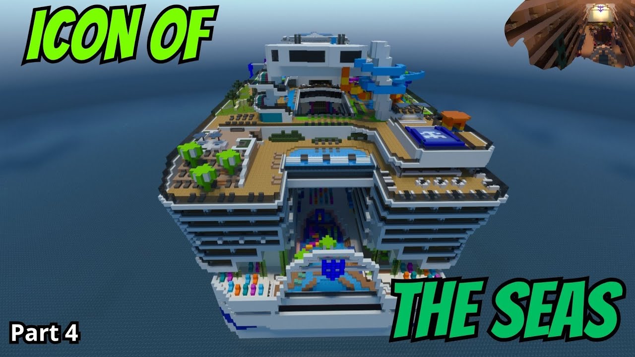 Icon of the seas (minecraft cruise ship) the largest cruise ship in the world  part 4 #minecraft