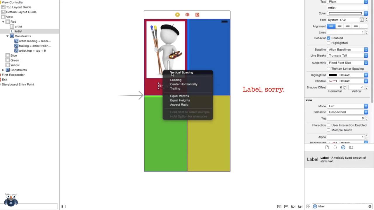 AutoLayout on IOS 9 Part-5  Constraints and View Hierarchies