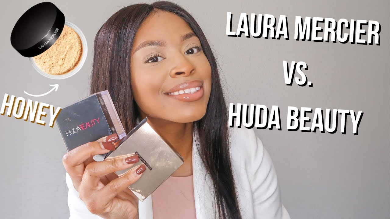 NEW LAURA MERCIER HONEY SETTING POWDER VS. HUDA BEAUTY SETTING POWDER | WHICH IS BETTER?!