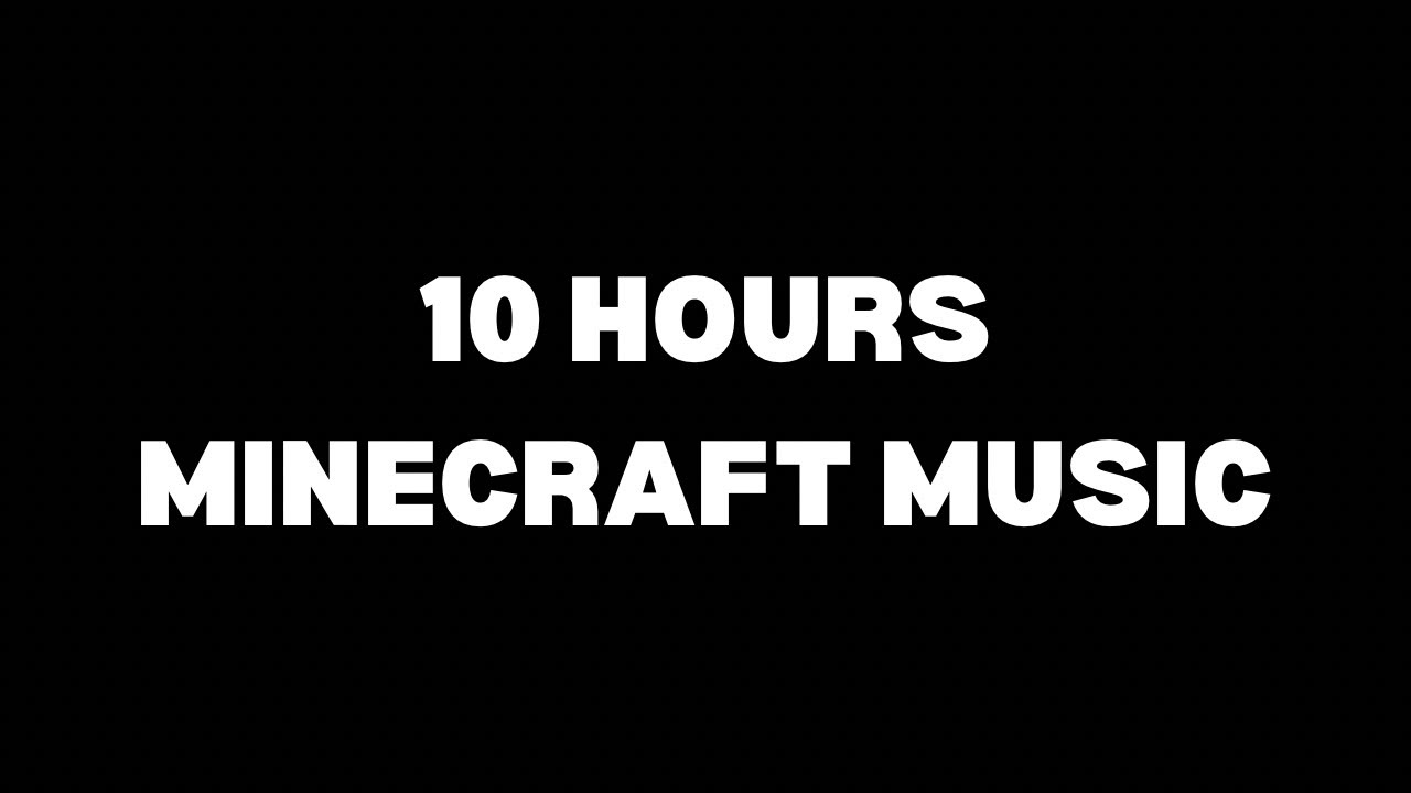 10 Hours Minecraft Black Screen Sleep Music 😴