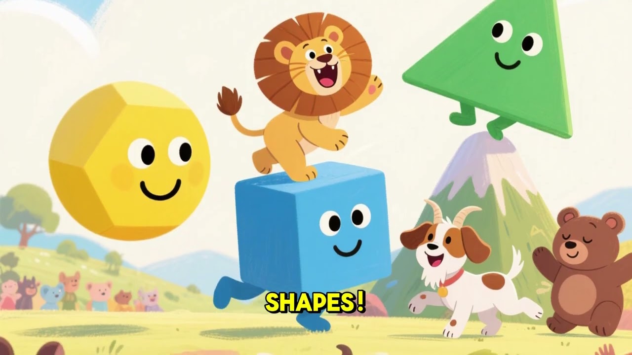 The Shape Parade in Animal Valley 🐮🎉 | A Fun Learning Adventure for Kids
