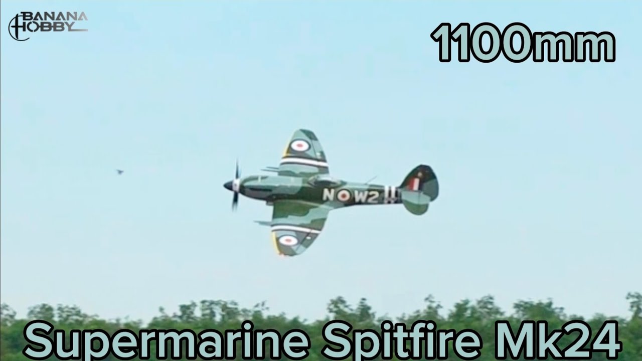 BlitzRCWorks Green Camo 1100mm Supermarine Spitfire Mk24