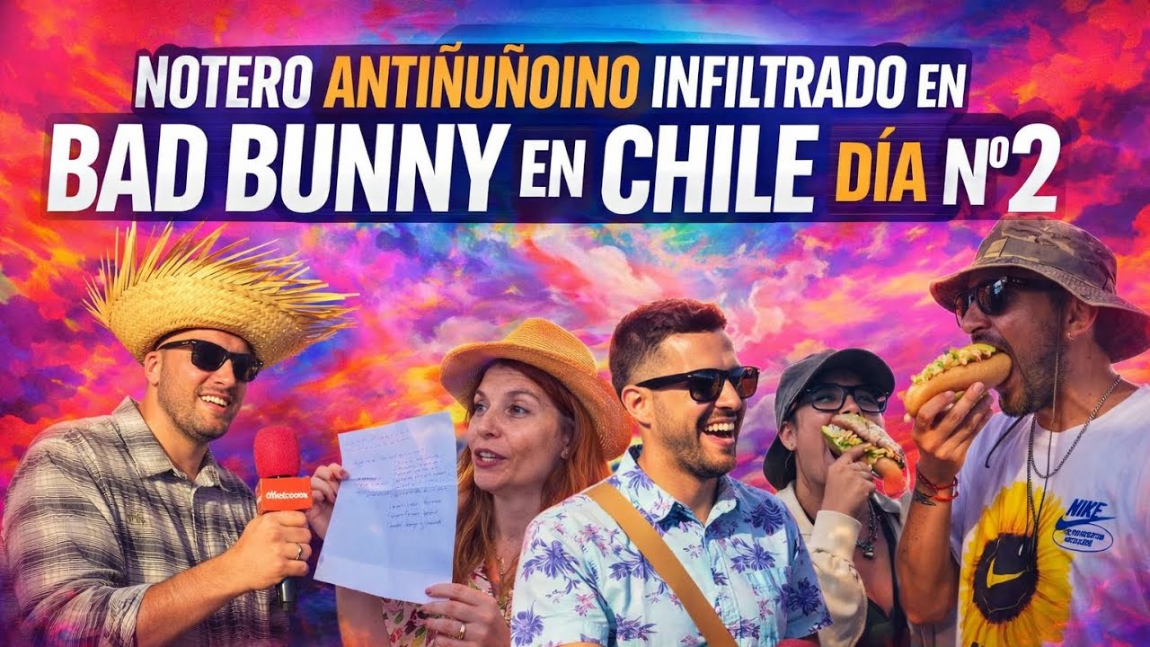 Notero Antiñuñoino en Bad Bunny Día 2 en Chile 