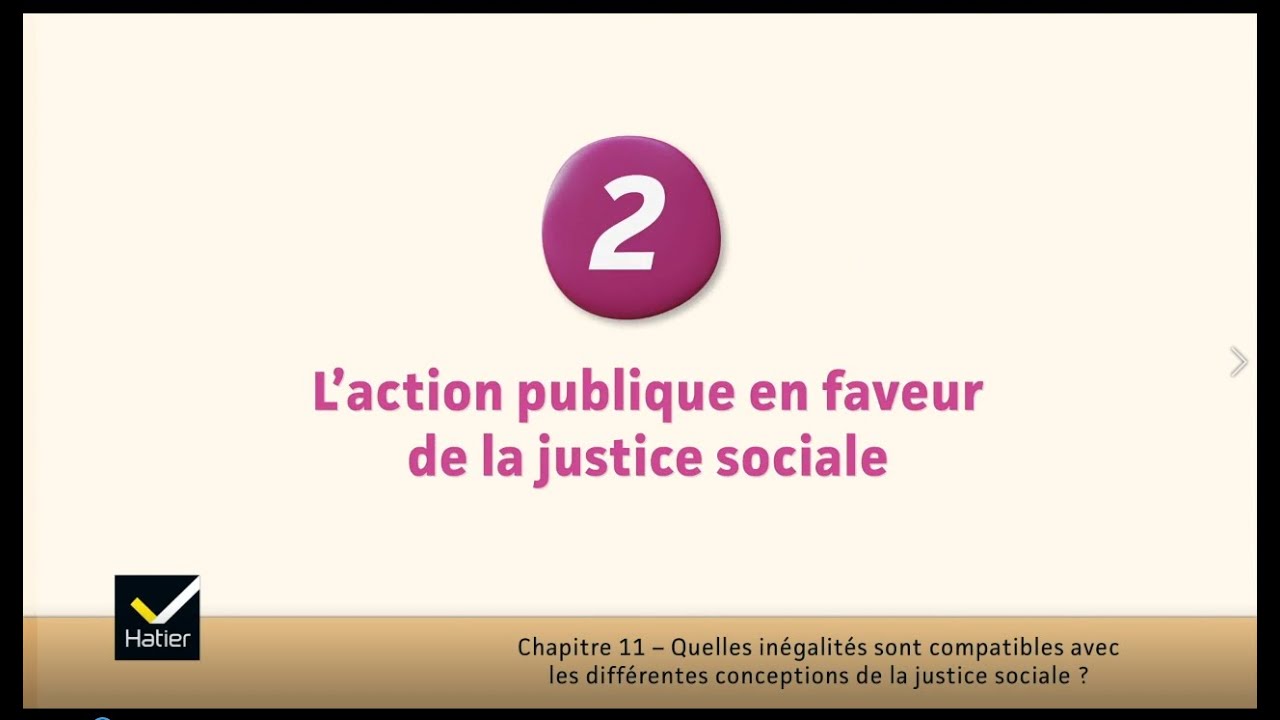 SES cours de Tle : l'action publique en faveur de la justice sociale