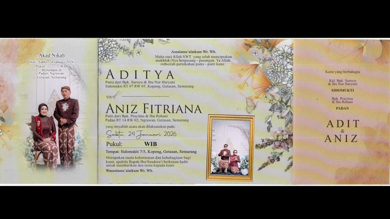 LIVE CS.SEKAR ANOM - WEDDING ANIZA & ADIT - PADAN, GETASAN, SEMARANG . 24/01/2026