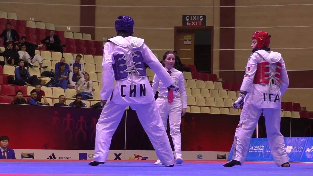 China vs Italy. Female. World Taekwondo World Cup Team Championships, Baku-2016.