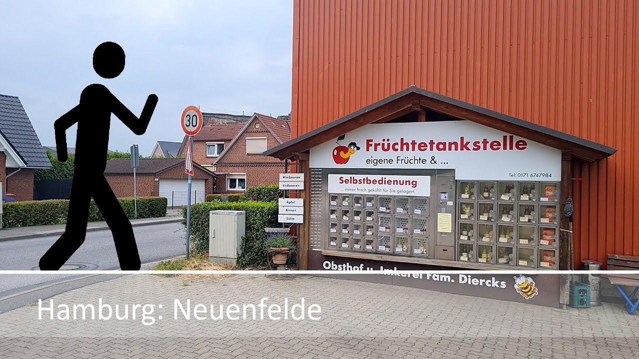 Der Geher in Hamburg: Neuenfelde