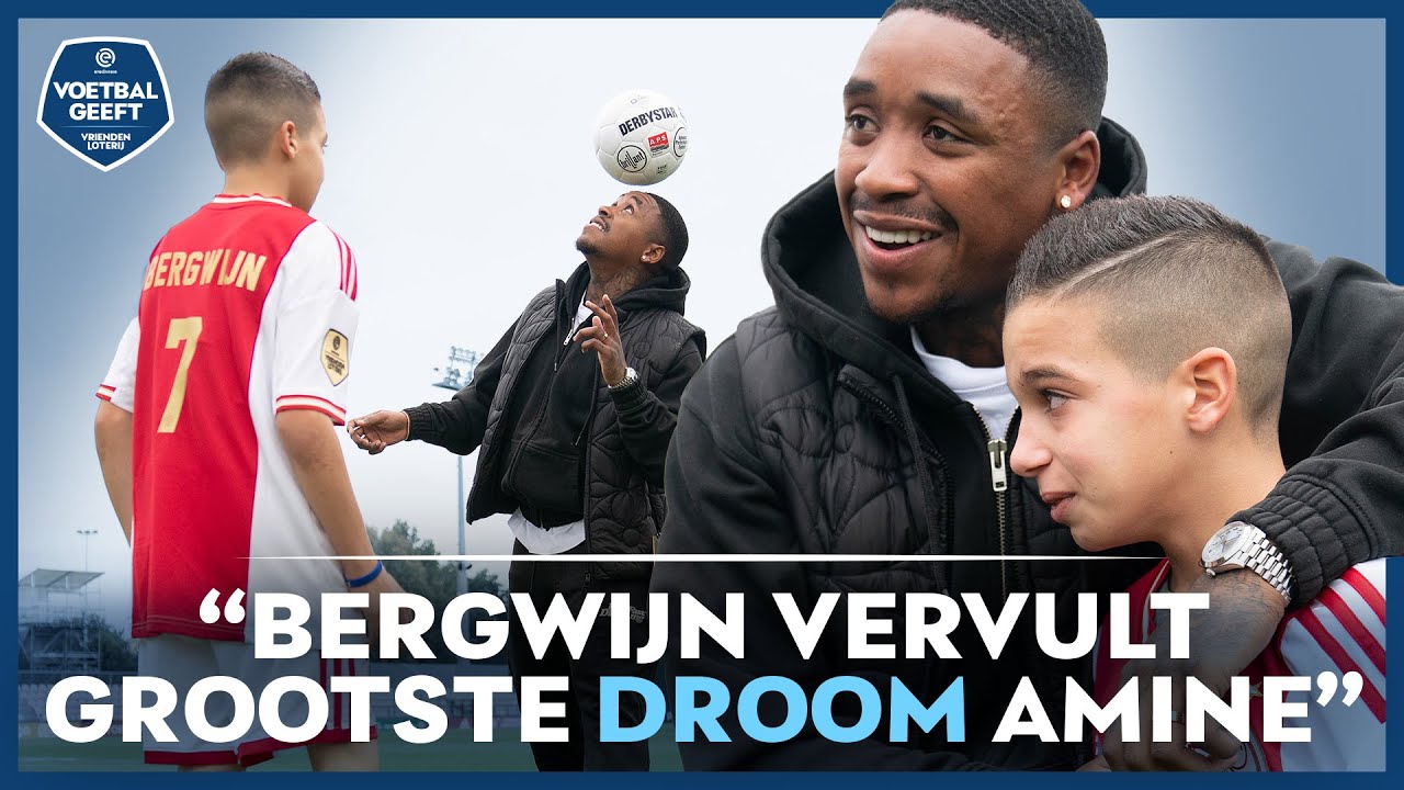 ❤️🤍 Steven Bergwijn en Ajax verrassen jonge fan Amine met speciale dag! 👏 | Voetbal Geeft