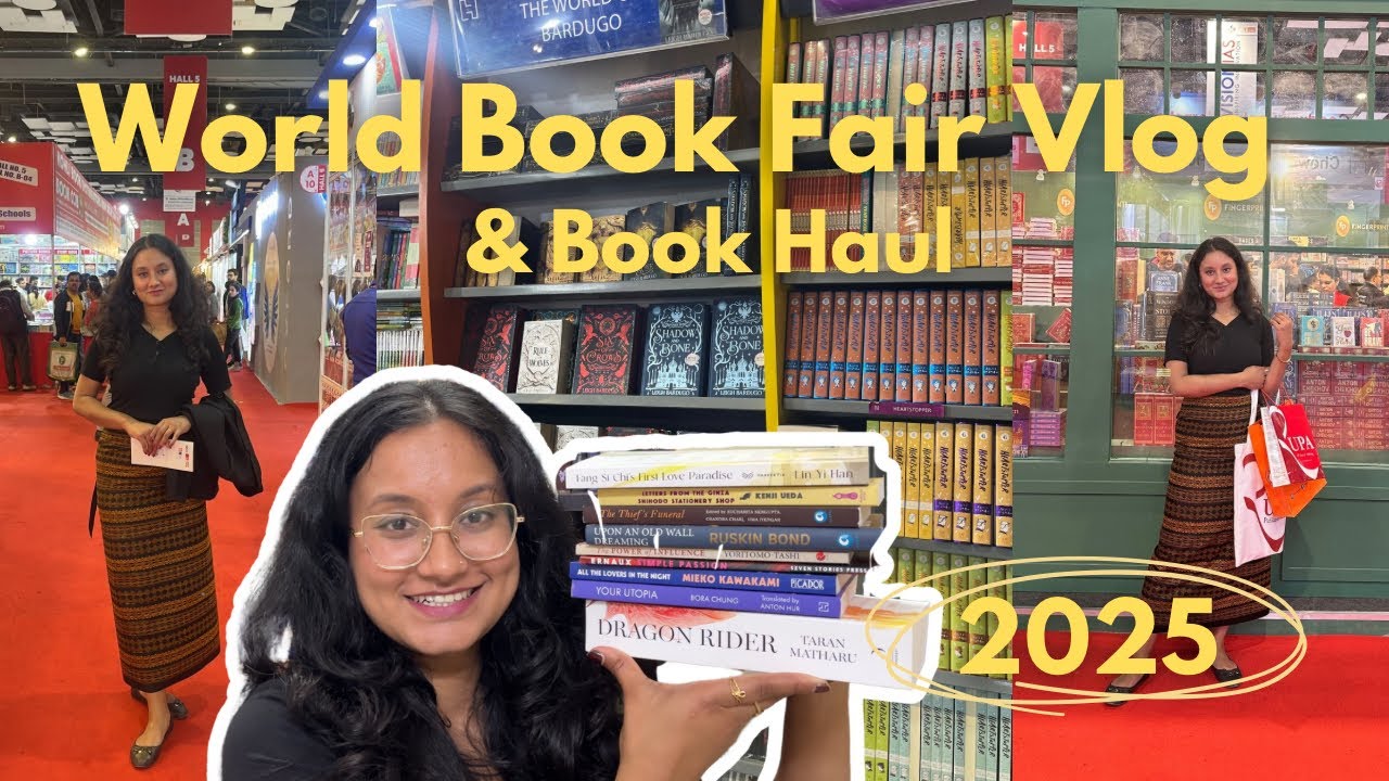 NEW DELHI WORLD BOOK FAIR vlog and book haul!🛒📚my experience and all the new books I got!
