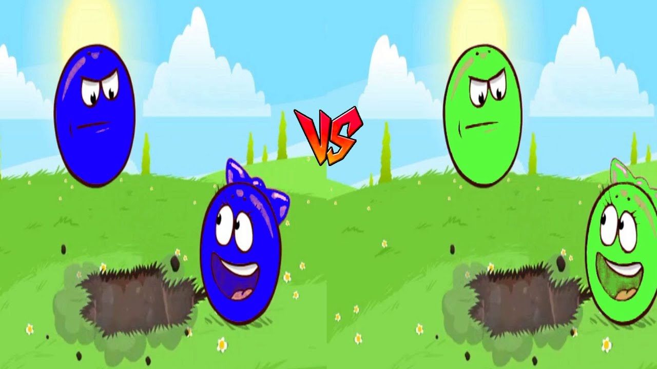 BLUE BALL VS GREEN BALL & GREEN VS BLUE GIRLFRIEND