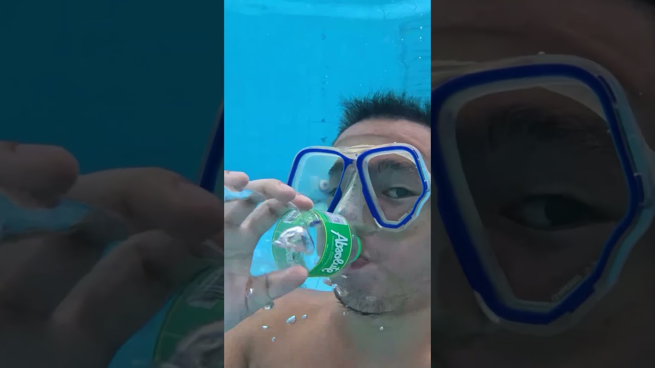 Burp Gatorade Citrus Quench vs Distilled Water Underwater
