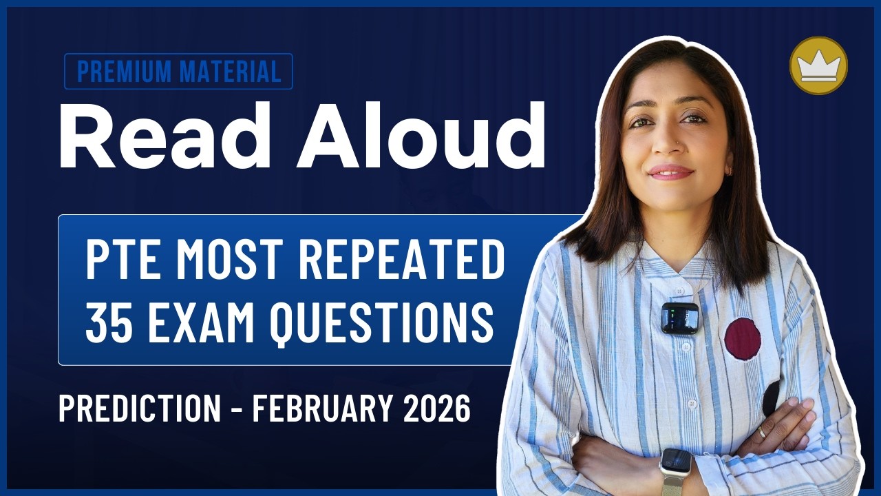 Read Aloud | Prediction Questions | ( February 2026 )| PTE Speaking | PTE with Tejal