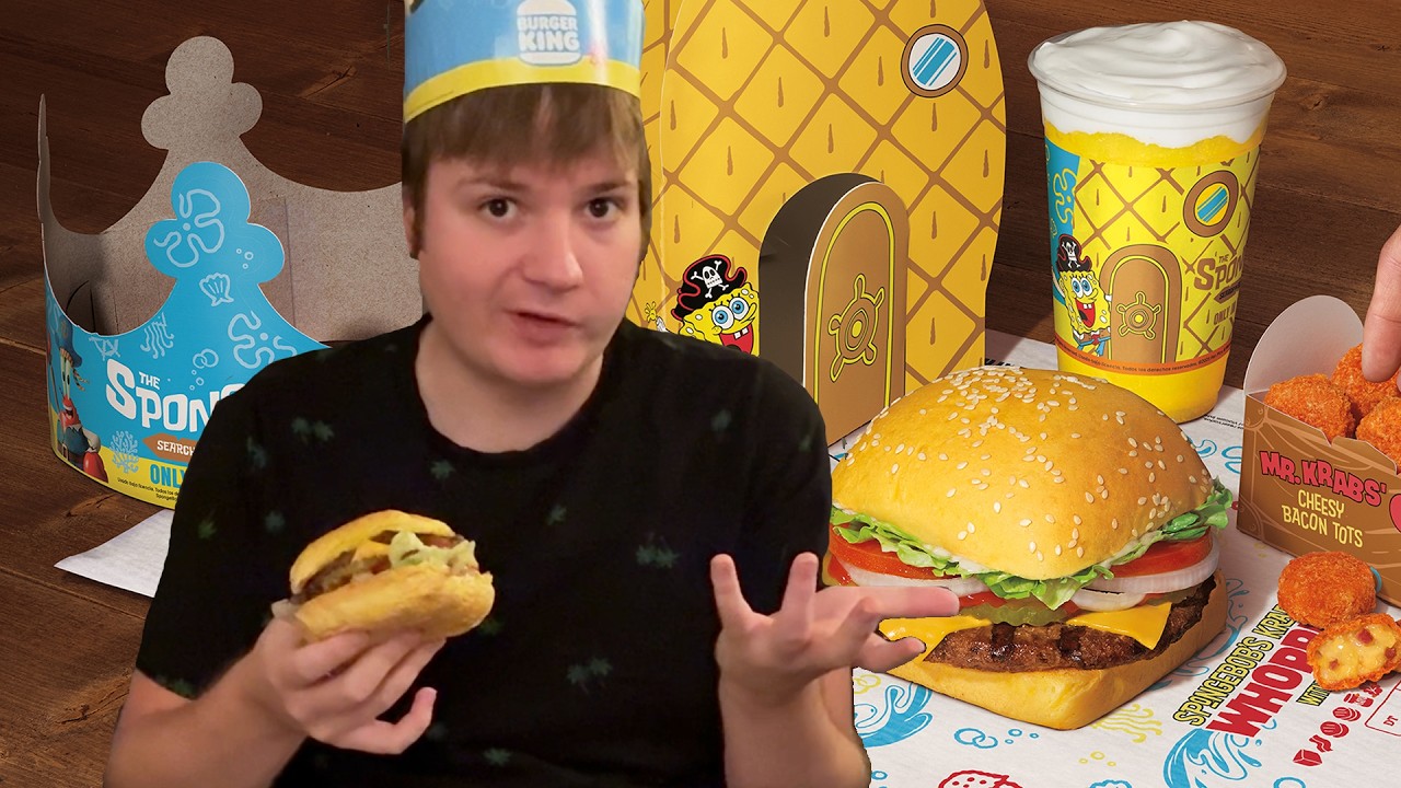 Обзор набора блюд «Губка Боб» от Burger King