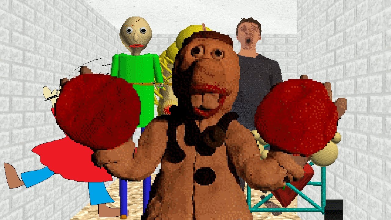 Dr. Reflex SMASHES every character (Baldi's Basics Plus)