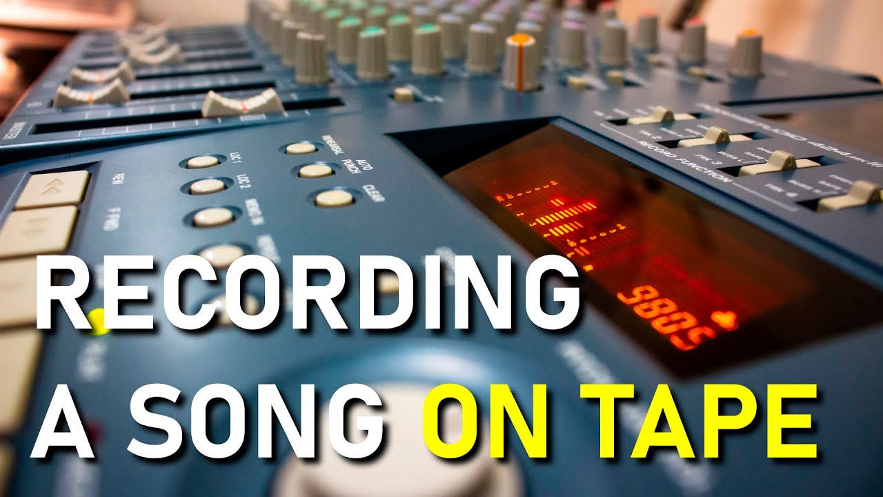 Recording my first song on the Tascam 424 mkIII Portastudio