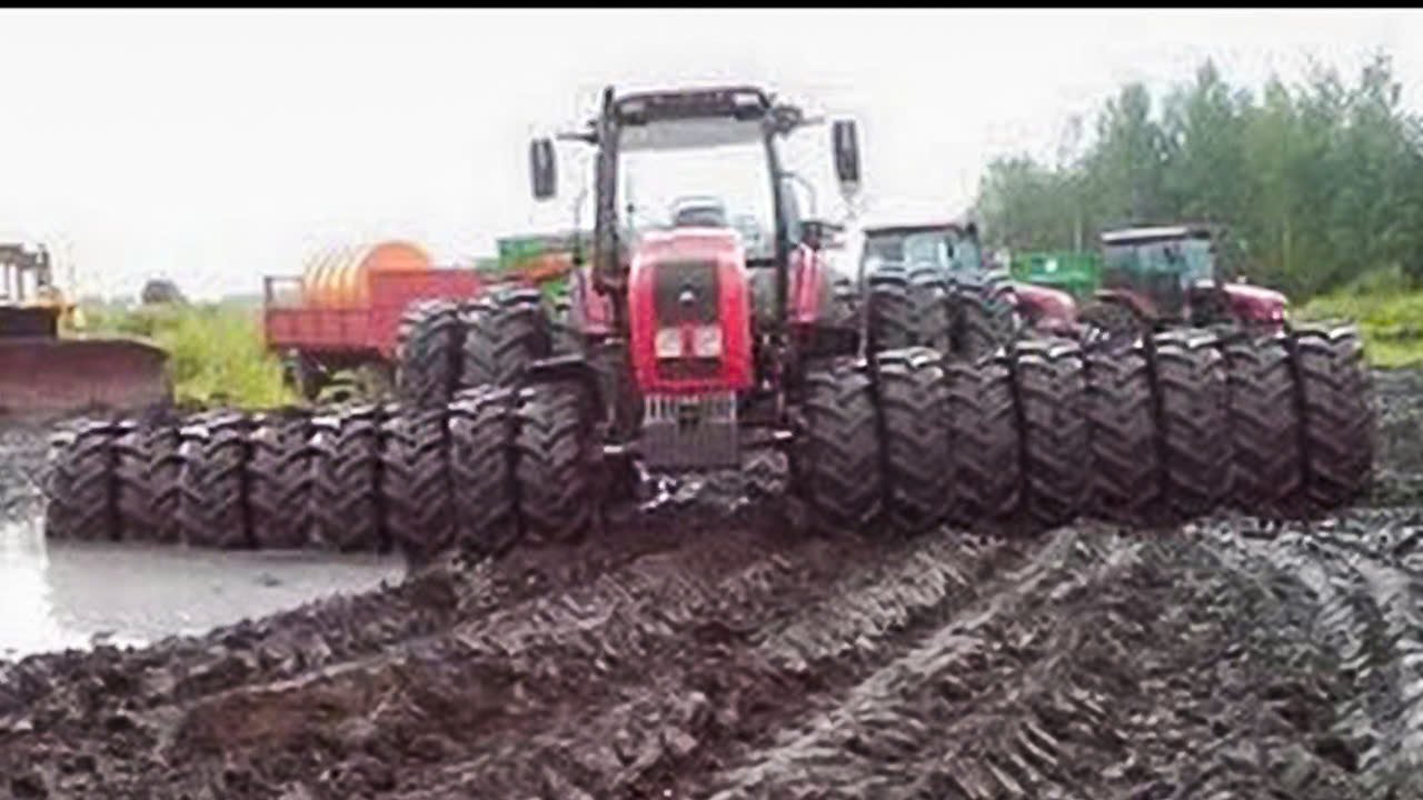 Extreme Tractor Stuck In Mud Compilation | Amazing Tractor Operator Skills #4