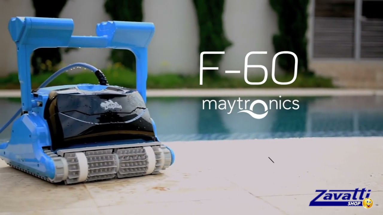 Robot pulitore piscina Dolphin F-60 by Maytronics con tecnologia IOT