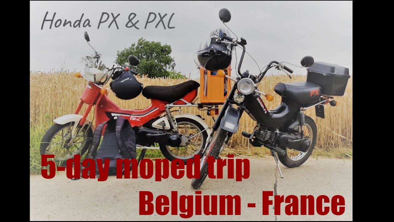 5-day moped trip Belgium - France : Honda PX & PXL