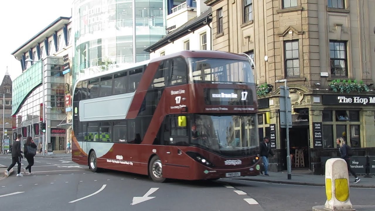 **First Day of Bio Gas on Nottingham City Transport Brown Line 17**