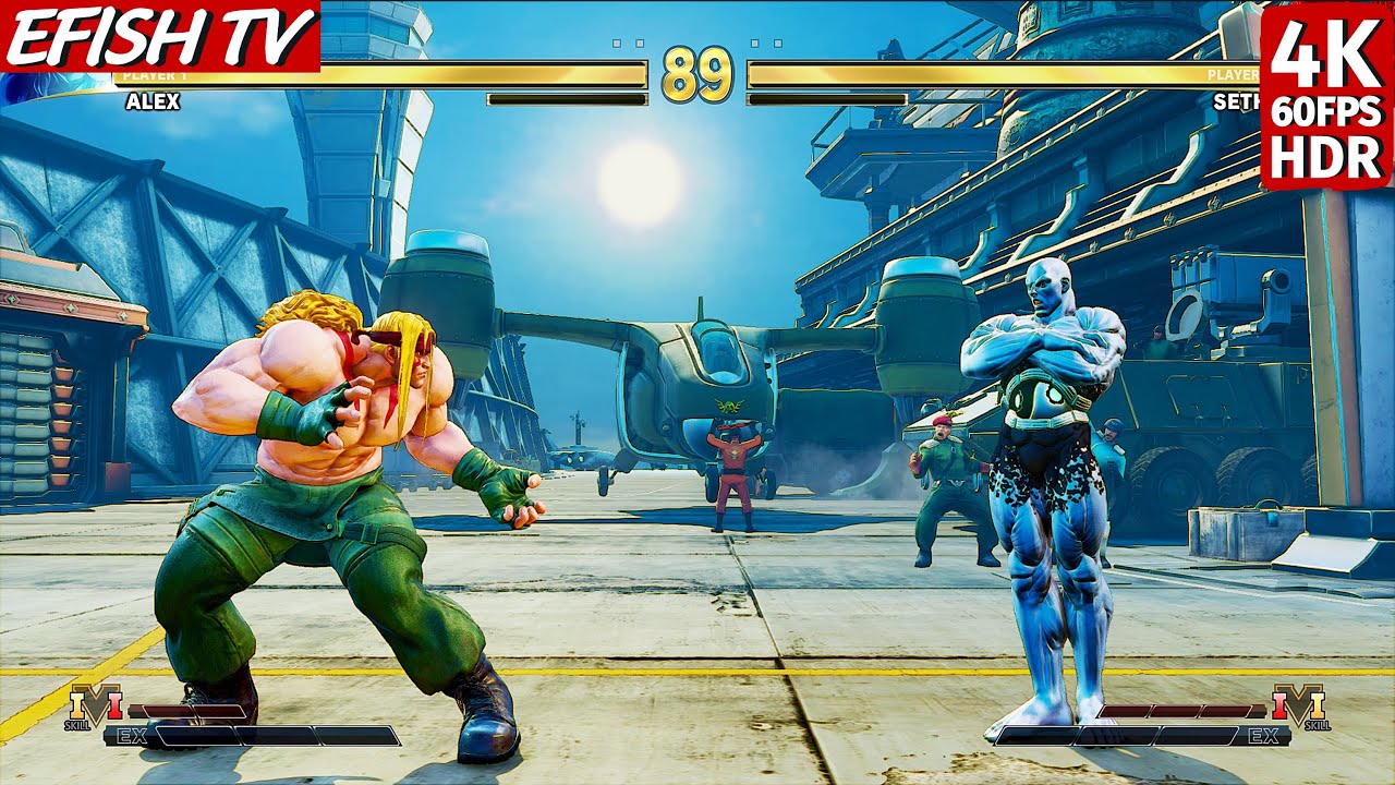 Alex vs Seth (Hardest AI) - Street Fighter V