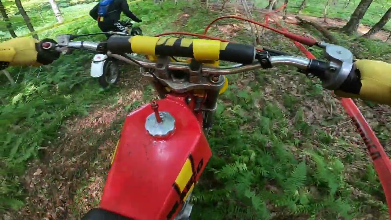 Muskoka Vintage Cross Country race 1 on a 1977 Maico 440