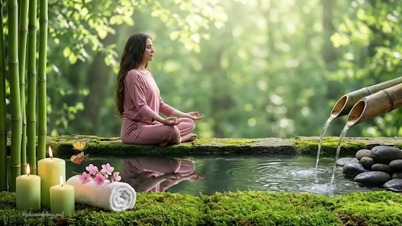 Peaceful Piano Music for Yoga, Meditation & Inner Peace 🧘 Relaxing Nature Ambience - PAD
