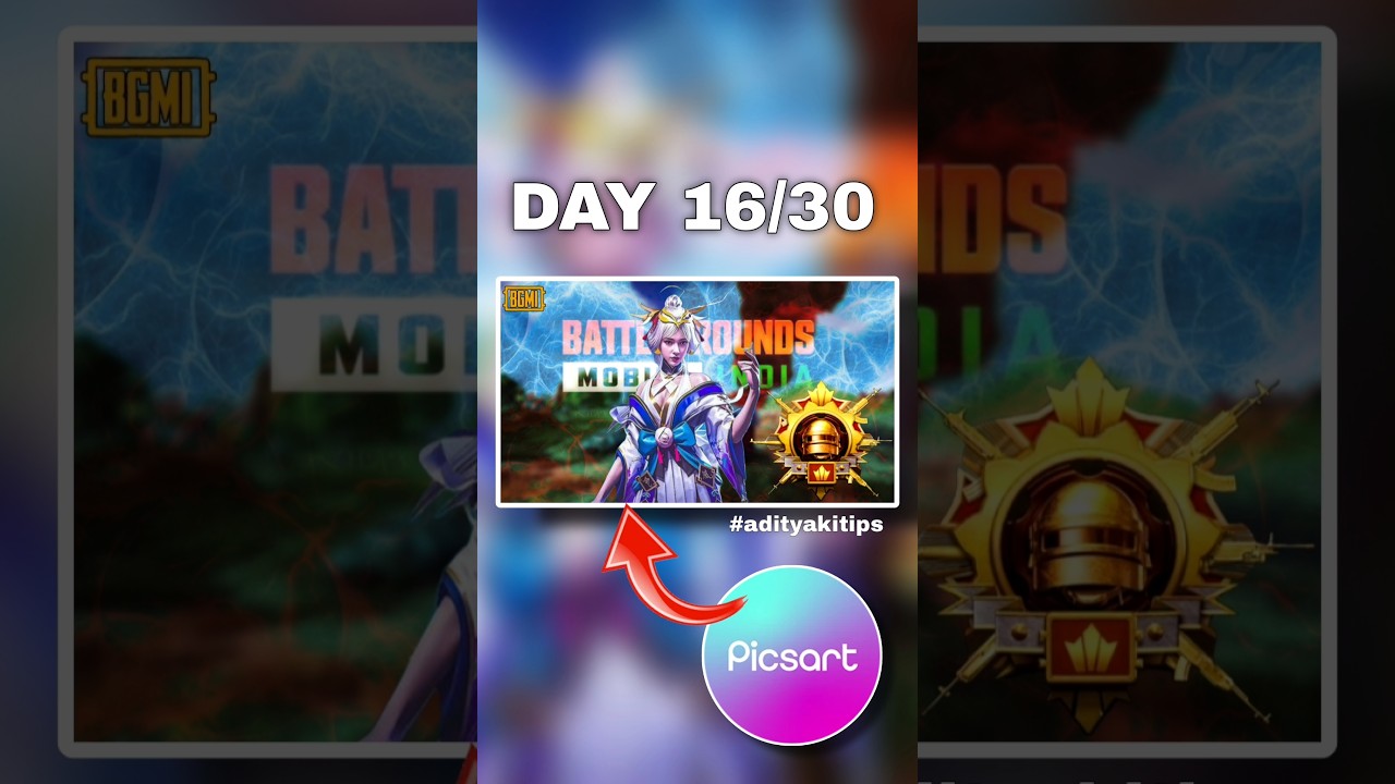 BGMI Thumbnails Editing In Picsart