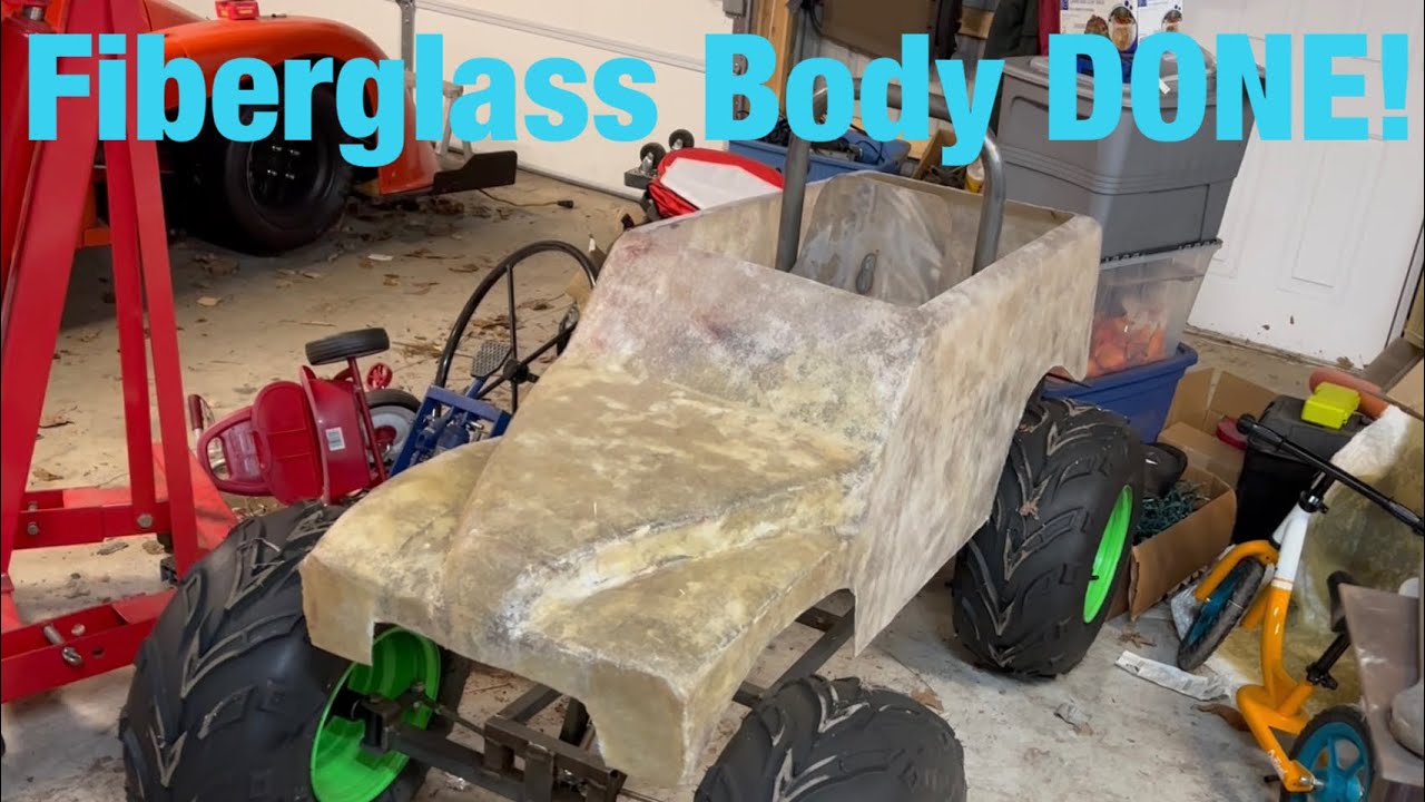 Mini Monster Truck body is Fiberglassed! Pt6