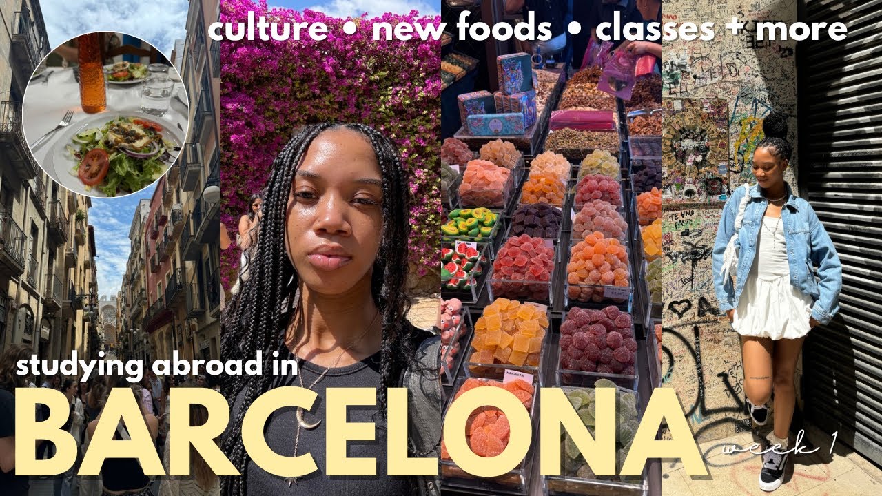 study abroad vlog✧˖° | week 1 in barcelona, spain💌 ~ hailie zakira