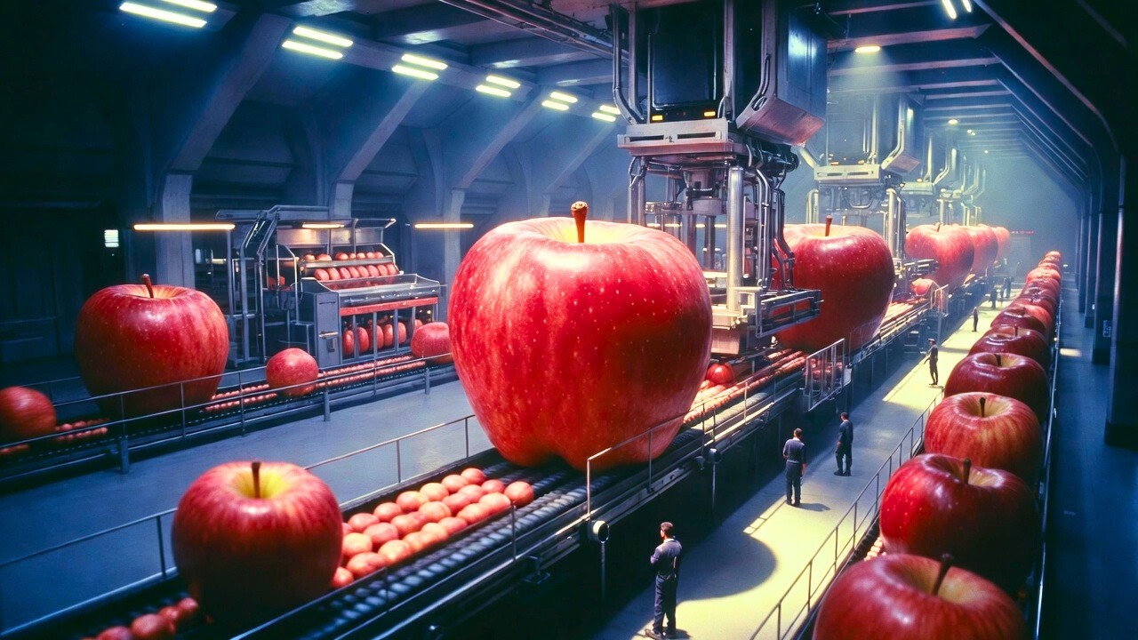 Inside a Modern Apple Sauce Factory – Full Process From Fresh Apples to Smooth Purée  Full Process