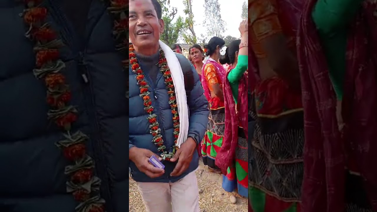 Tharu Culture Traditional Barat Chandol me Band Baza ke satha