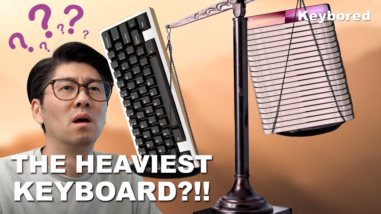 This Keyboard Weighs as much as 20 iPhones... Brass Flash 60