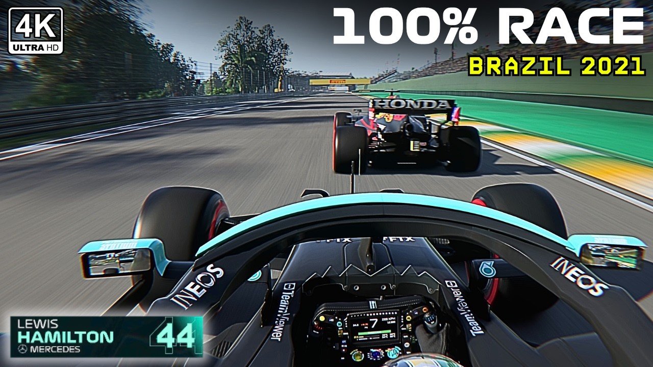 Lewis Hamilton Ultra Realistic Gameplay Brazil 2021