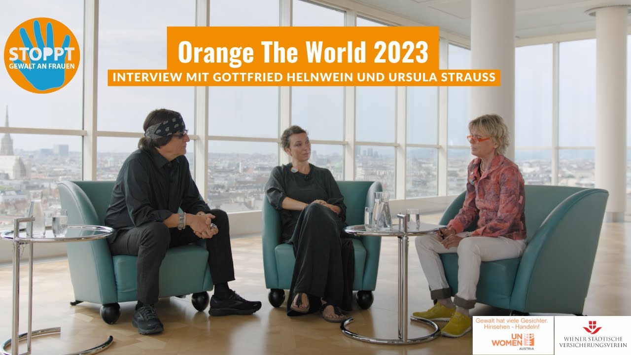 Orange The World 2023 – Interview mit Gottfried Helnwein und Ursula Strauss