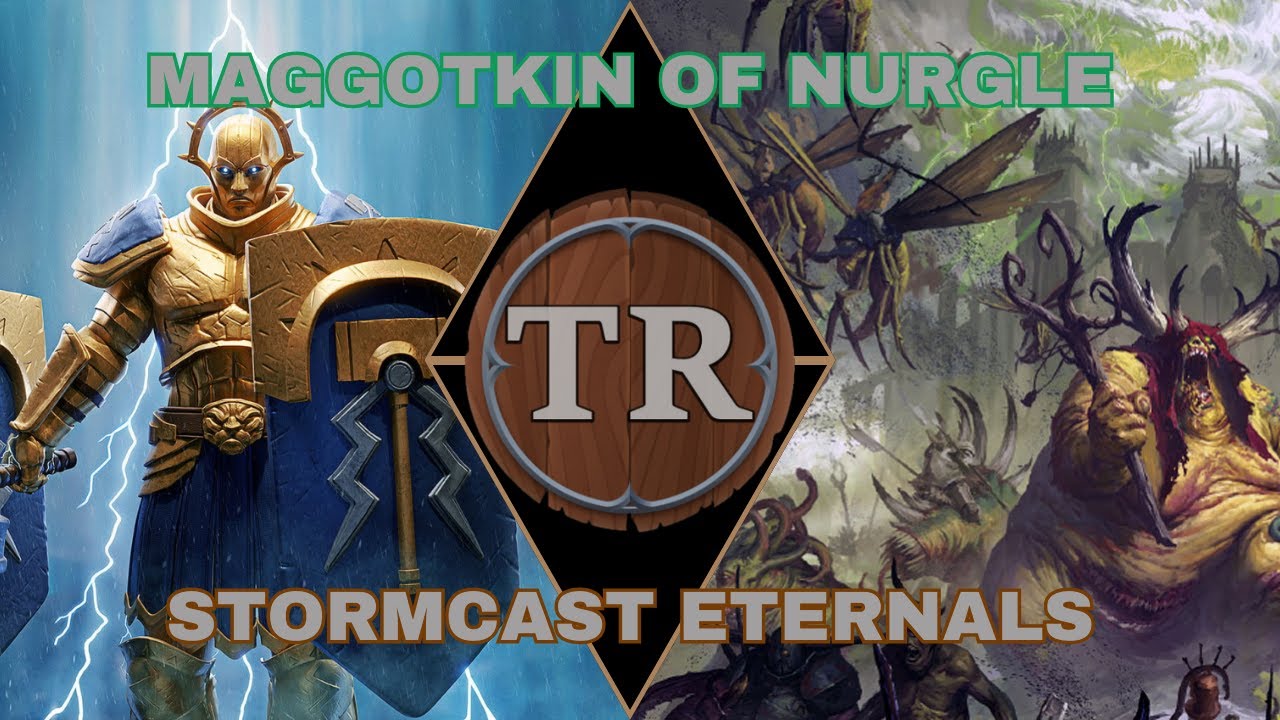 MAGGOTKIN OF NURGLE vs STORMCAST ETERNALS // Age of Sigmar 4th Edition 2,000 Point Battle Report
