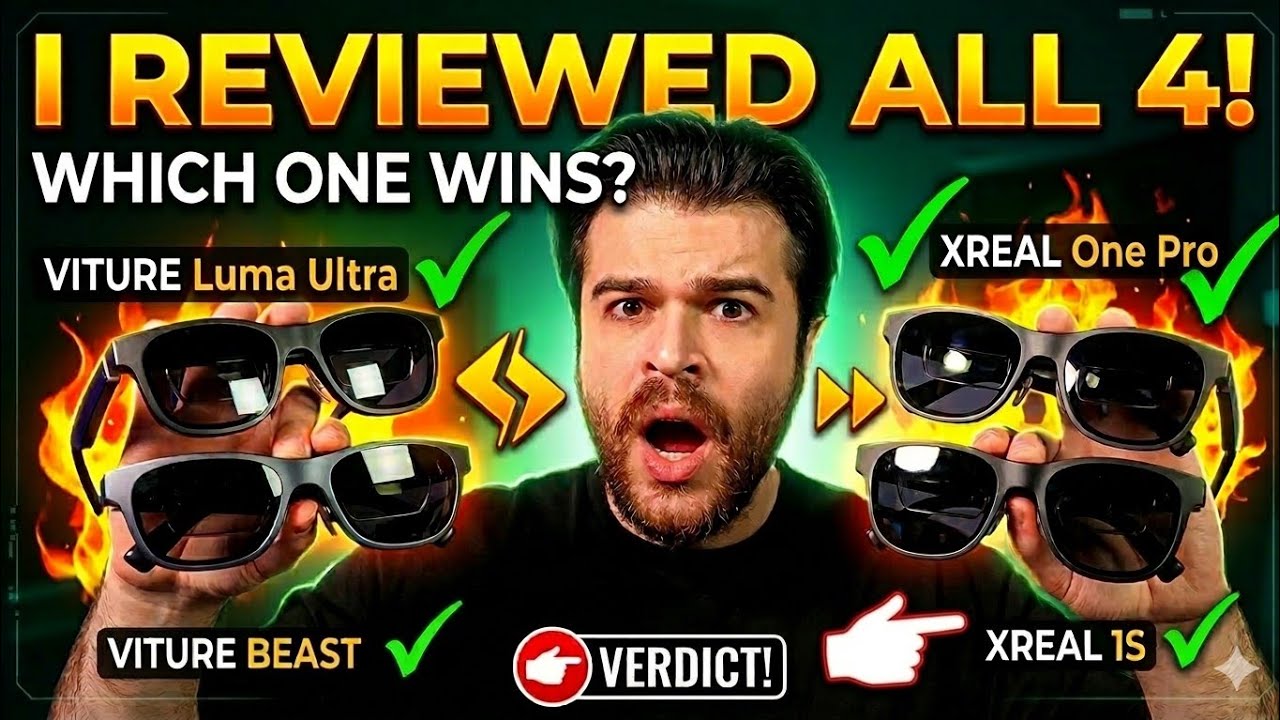 I tested Viture Beast, Viture Luma Ultra, Xreal One Pro and Xreal 1S and keeping 1S. Here is why.