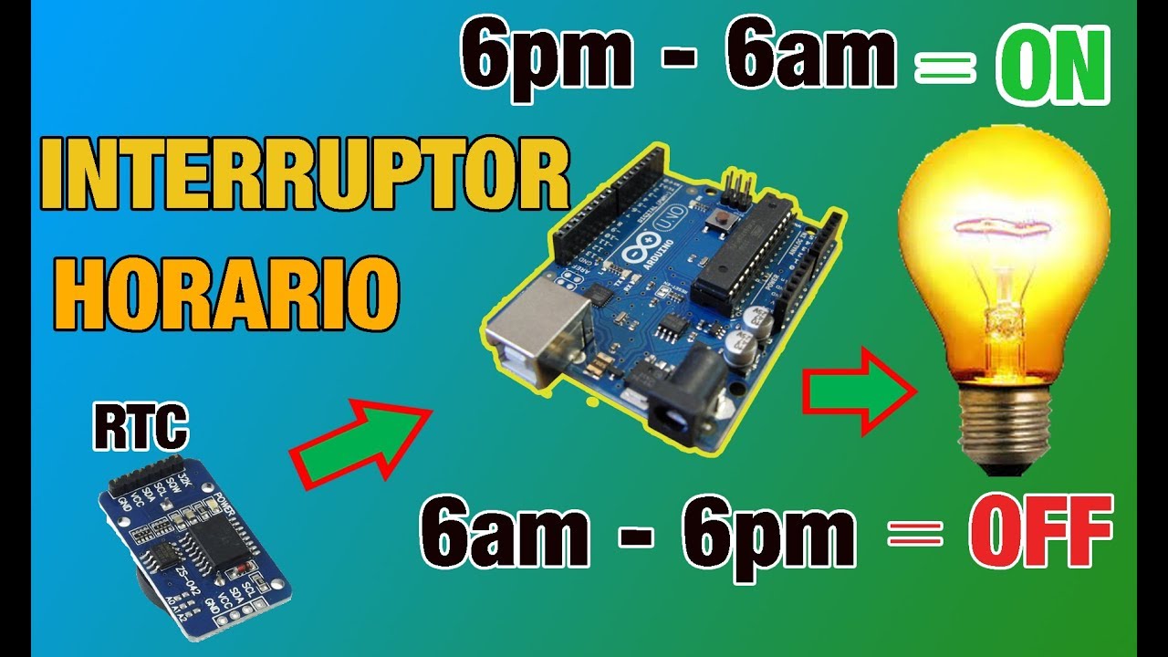 INTERRUPTOR HORARIO CON ARDUINO || CON RTC (tiempo real) Y PANTALLA LCD|| BIEN EXPLICADO !!