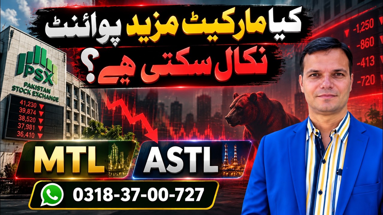 16-09-2026-PSX | Can PSX Fall Further? | Market Closes Negative | MTL & ASTL