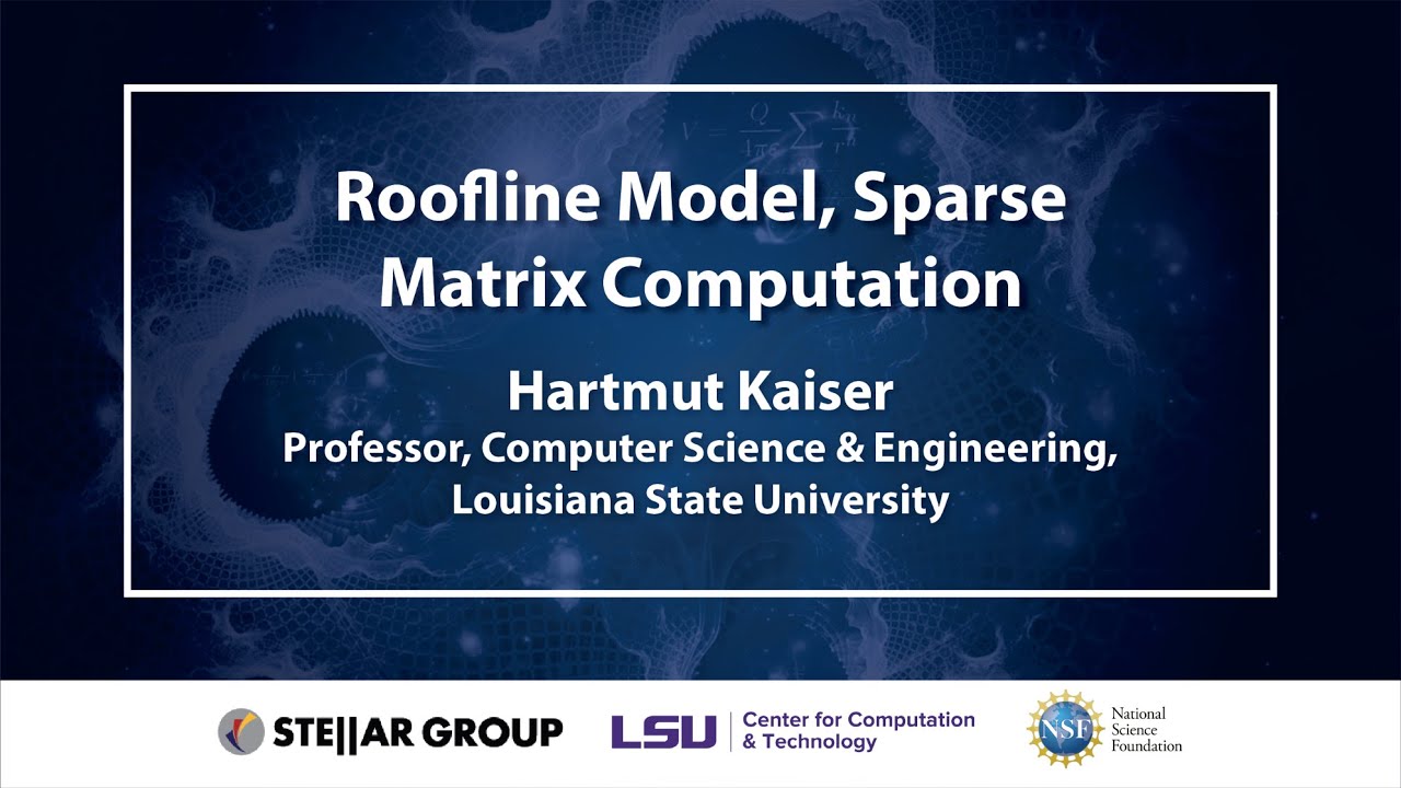CSC4700-Roofline Model, Sparse Matrix Computation