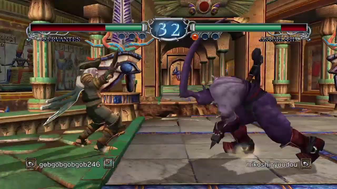 gob  vs ororon　Soul Calibur 2 HD 対戦配信