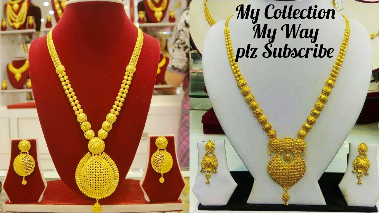 Long Gold Rani Haram(Necklaces) Designs