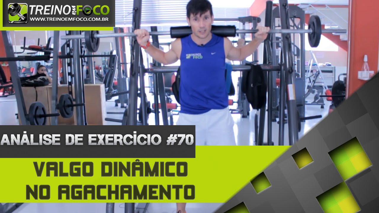 Valgo dinâmico na execução do agachamento - Análise de Exercício #70
