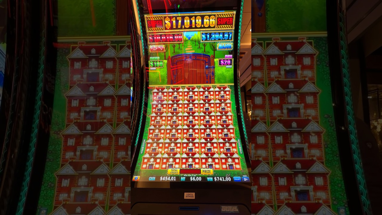 JACKPOT HANDPAY! Full screen of mansions! #huffnevenmorepuff #casino #jackpot #handpay