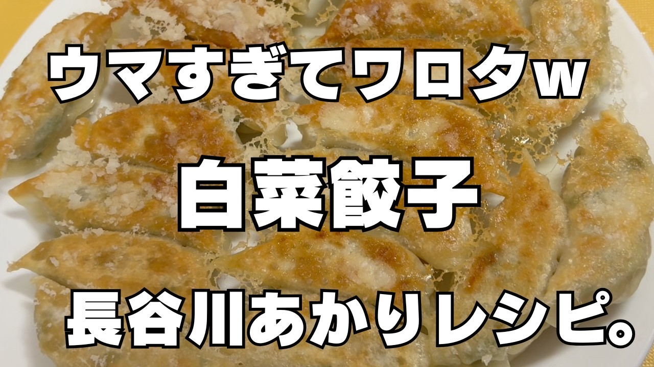 【長谷川あかりさんレシピ】白菜×生姜×大葉×鶏肉のさっぱり餃子が優勝だった🥟