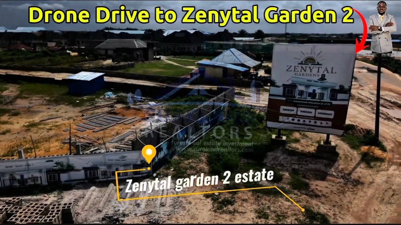 Drone Footage of Zenytal Garden Phase 2 From Eleko Ibeju Lekki
