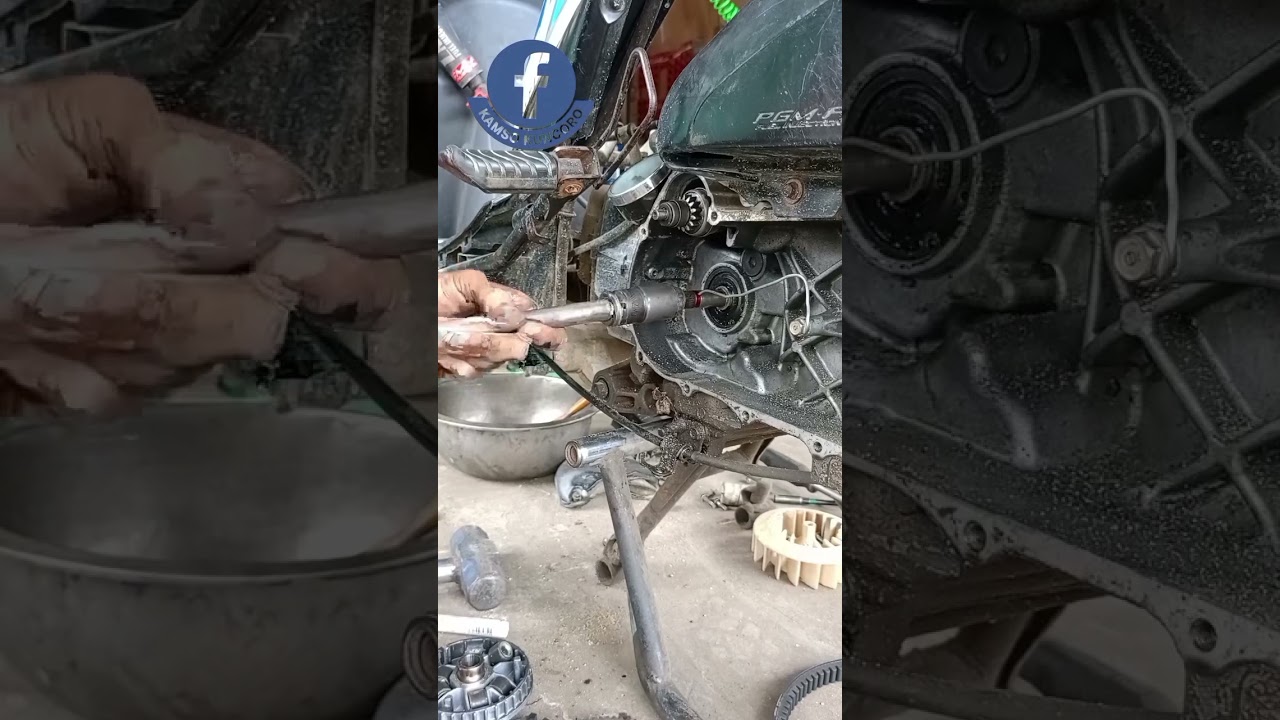 cara ngakalin krukas bengkok dibhonda beat stater kasar (bengkel kampung) jgn ditiru