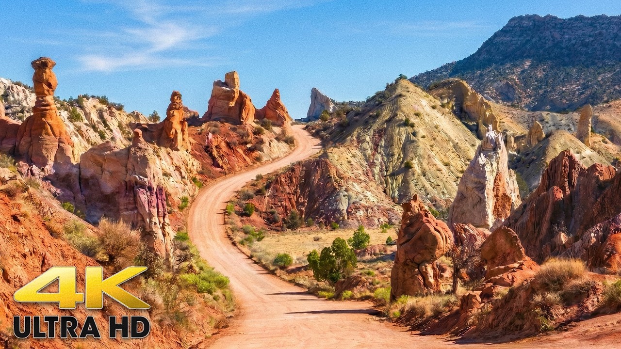 Is This Utah or Mars? Driving Cottonwood Canyon Road to Kodachrome Basin 4K