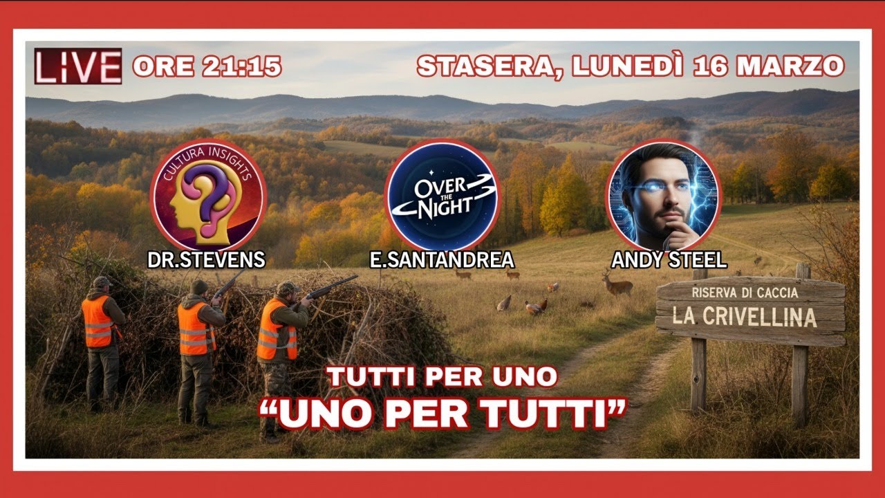 LIVE 16.03.2026 - ore 21:15, CULTURA INSIGHTS, EMANUELE SANTANDREA e ANDY STEEL