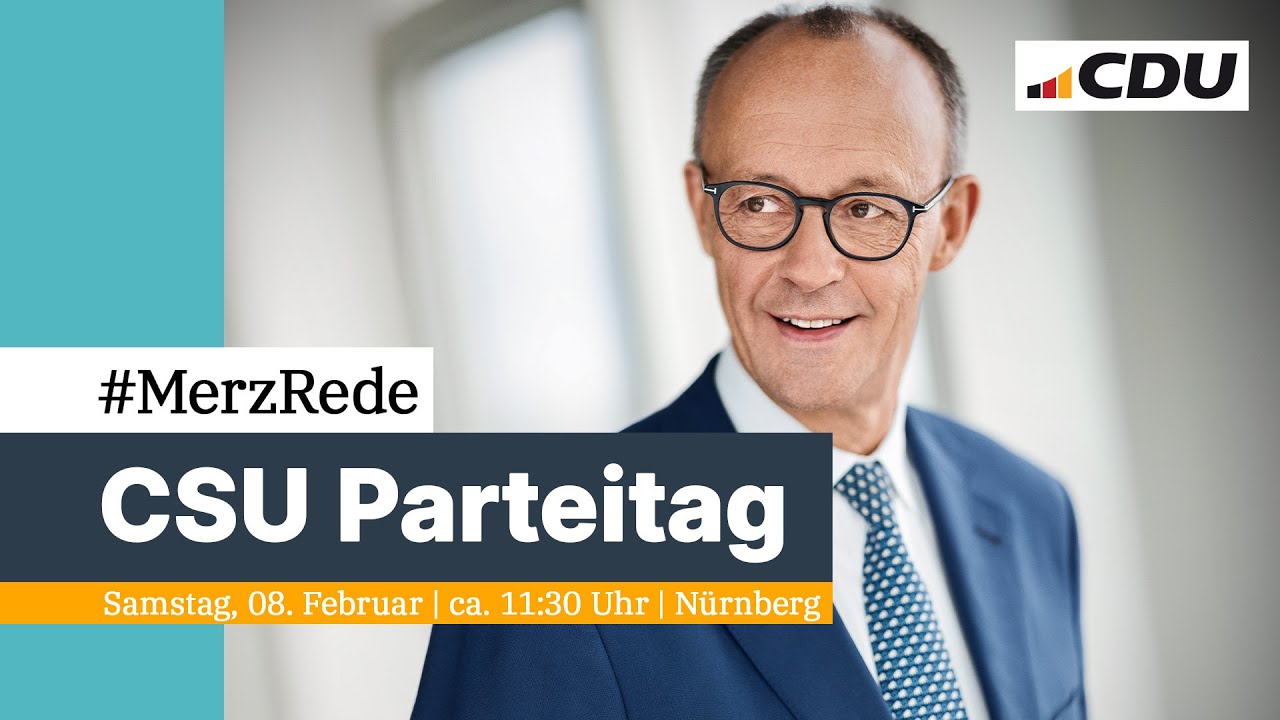 Wieder nach vorne | Friedrich Merz auf dem CSU-Parteitag in Nürnberg.